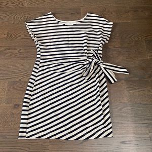 Anthropologie black and white dress